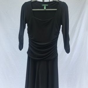 Elegant Black Long Sleeve Dress